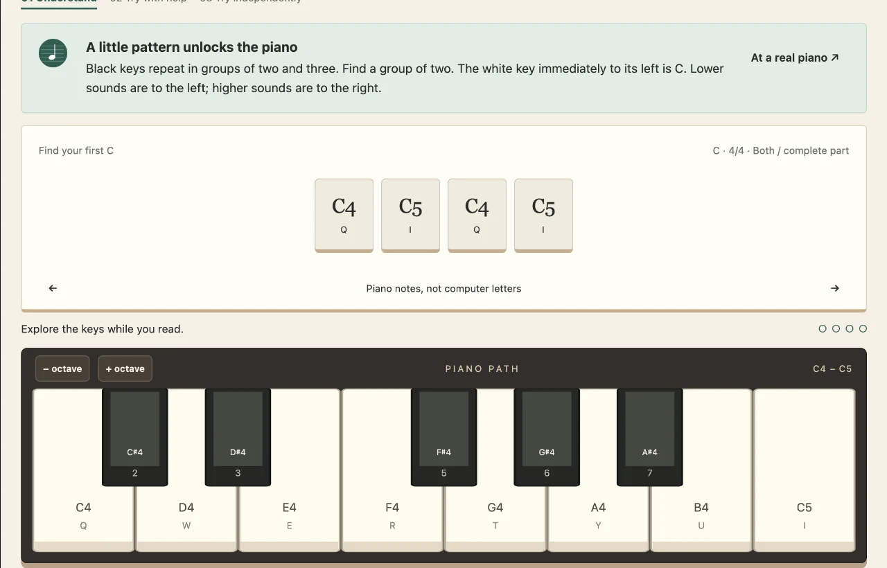 Piano Path — A little practice. A world of music.